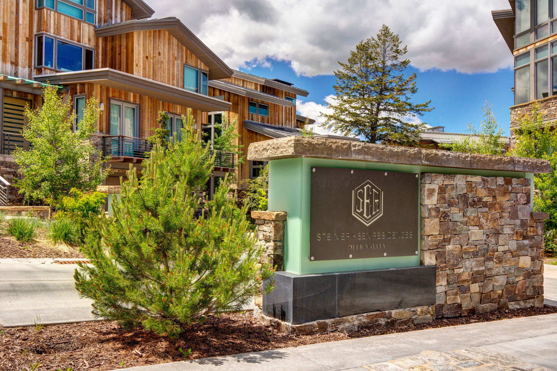 Exterior of luxury Park City house rental at Stein Eriksen Residences Deer Valley, Utah