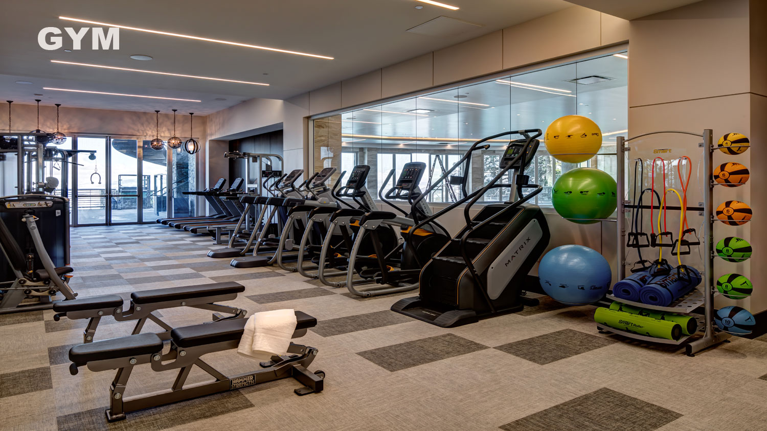 Private gym and fitness center at Stein Eriksen Residences Deer Valley rentals